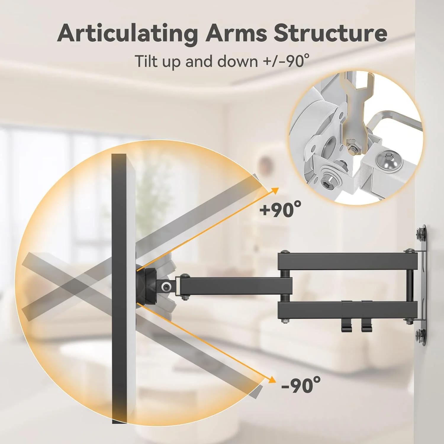 Full Motion Wall Mount with Extension Arm - Image 4